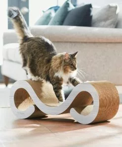 Frisco Cat Scratcher & Lounge Curl with Catnip -The Frisco Store 249601 PT5. SY630 V1611325596