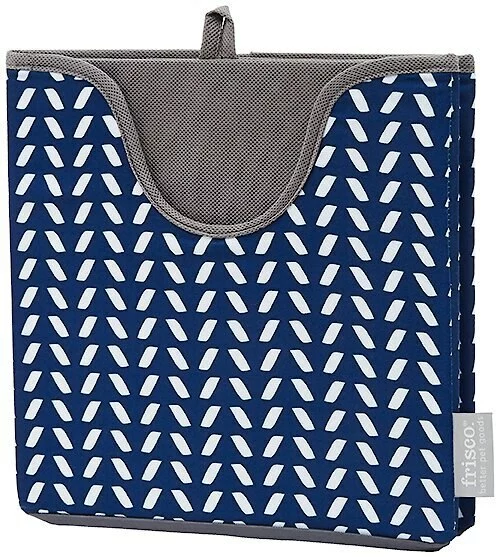 Frisco Square Collapsible Pet Toy Storage Bin, Navy Herringbone 4 Frisco Square Collapsible Pet Toy Storage Bin, Navy Herringbone - Image 2