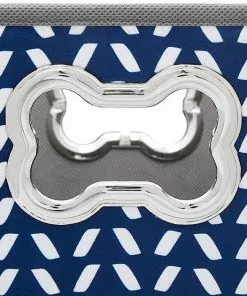 Frisco Rectangle Collapsible Pet Toy Storage Bin, Navy Herringbone -The Frisco Store 250574 PT4. SY630 V1613772691