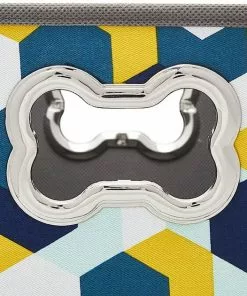 Frisco Rectangle Collapsible Pet Toy Storage Bin, Yellow Geometric -The Frisco Store 250578 PT4. SY630 V1613773591