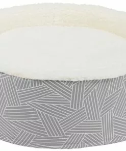 Frisco Hooded Zipper Cat & Dog Covered Bed, Gray Basket Weave -The Frisco Store 251236 PT2. SY630 V1615569383