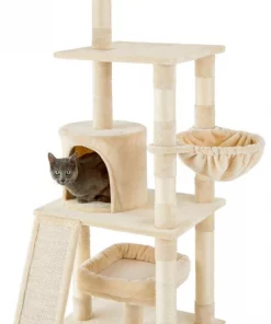 Frisco 62-in Faux Fur Cat Tree & Condo -The Frisco Store 252566 PT2. SY630 V1617138437