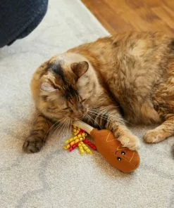 Frisco Baseball Corndog Cat Toy -The Frisco Store 252732 PT5. SY630 V1615814614