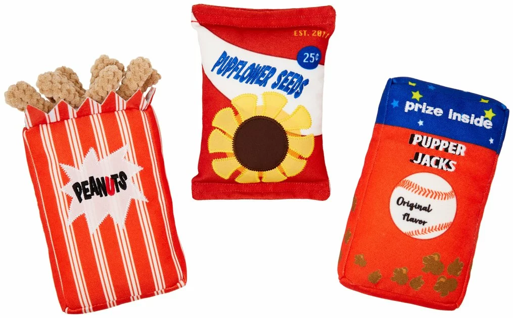 Frisco Baseball Snacks Dog Toy, 3 count 3 Frisco Baseball Snacks Dog Toy, 3 count