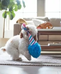 Frisco Baseball Cotton Candy Plush with Rope Squeaky Dog Toy 7 Frisco Baseball Cotton Candy Plush with Rope Squeaky Dog Toy -The Frisco Store 252750 PT5. SY630 V1615814567