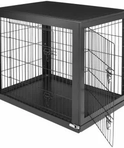 Frisco Double Door Furniture Style Dog Crate, Black -The Frisco Store 253027 PT2. SY630 V1635346028