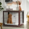 Frisco Double Door Furniture Style Dog Crate, Brown