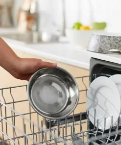 Frisco Black Marble Design Stainless Steel Dog & Cat Bowl -The Frisco Store 253046 PT7. SY630 V1616527026