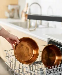 Frisco Copper Stainless Steel Elevated Foldable Double Dog & Cat Bowls -The Frisco Store 253059 PT7. SY630 V1616595447