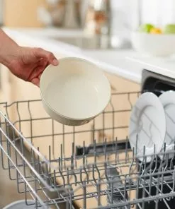 Frisco Gold Trim Melamine Dog & Cat Bowl, Cream -The Frisco Store 253062 PT7. SY630 V1616595532