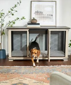 Frisco "Denver" Dog Crate Credenza & Mat Kit