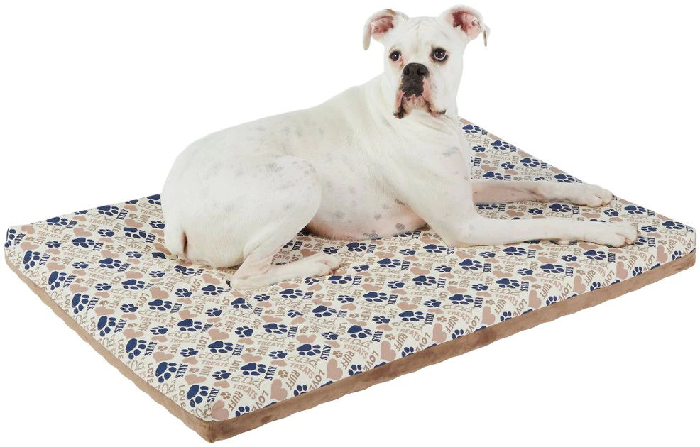 Frisco Micro Terry & Novelty Print Reversible Orthopedic Dog Crate Mat 5 Frisco Micro Terry & Novelty Print Reversible Orthopedic Dog Crate Mat - Image 3