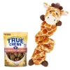 Frisco||True Chews Frisco Bungee Plush Squeaking Giraffe Dog Toy & True Chews Premium Chicken Pot Pie Recipe Dog Treats -The Frisco Store 255467 MAIN. SY630 V1604097397