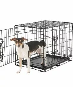 Frisco Fold & Carry Double Door Collapsible Wire Dog Crate & Frisco Gray Basket Weave Dog Crate Mat 8 Frisco Fold & Carry Double Door Collapsible Wire Dog Crate & Frisco Gray Basket Weave Dog Crate Mat -The Frisco Store 255477 PT2. SY630 V1604096794