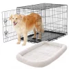 Frisco Fold & Carry Single Door Collapsible Wire Dog Crate, 36 inch & Frisco Quilted Dog Crate Mat, Ivory, 36-in -The Frisco Store 255495 MAIN. SY630 V1603646535
