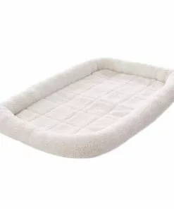 Frisco Fold & Carry Single Door Collapsible Wire Dog Crate, 36 inch & Frisco Quilted Dog Crate Mat, Ivory, 36-in -The Frisco Store 255495 PT3. SY630 V1603646485