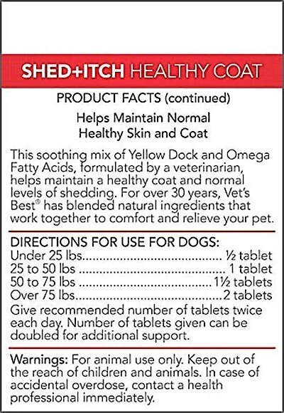 Frisco||Vet's Best Frisco Shed Control Shampoo for Dogs & Cats, 20-oz bottle & Vet's Best Healthy Coat Shed & Itch Relief Dog Supplement 7 Frisco||Vet's Best Frisco Shed Control Shampoo for Dogs & Cats, 20-oz bottle & Vet's Best Healthy Coat Shed & Itch Relief Dog Supplement - Image 5