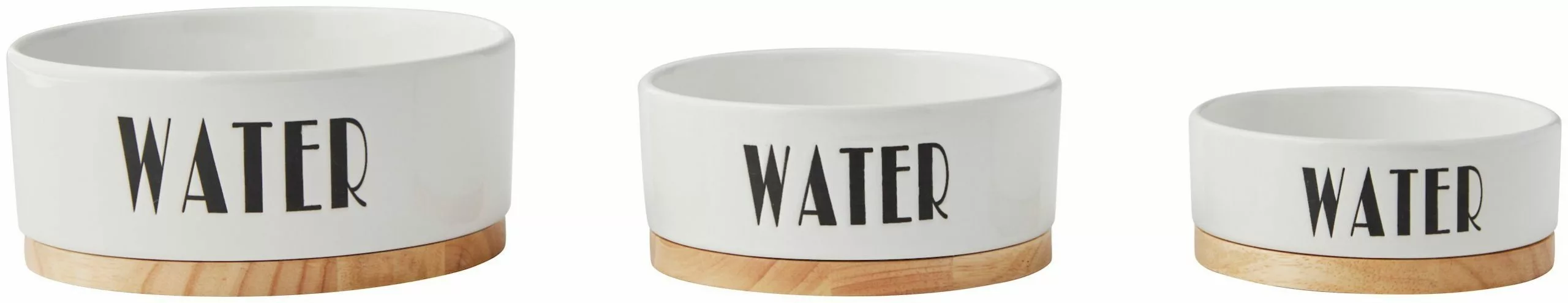 Frisco Ceramic Water Dog & Cat Bowl with Wood Base 7 Frisco Ceramic Water Dog & Cat Bowl with Wood Base - Image 5