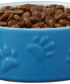 Frisco Paw Prints Non-skid Ceramic Dog & Cat Bowl, Blue 12 Frisco Paw Prints Non-skid Ceramic Dog & Cat Bowl, Blue -The Frisco Store 256067 PT4. SY630 V1615311160