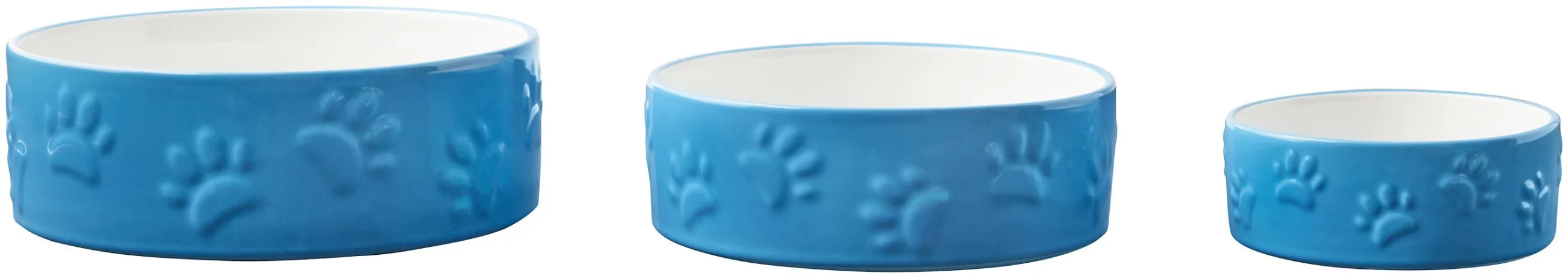 Frisco Paw Prints Non-skid Ceramic Dog & Cat Bowl, Blue 9 Frisco Paw Prints Non-skid Ceramic Dog & Cat Bowl, Blue - Image 7