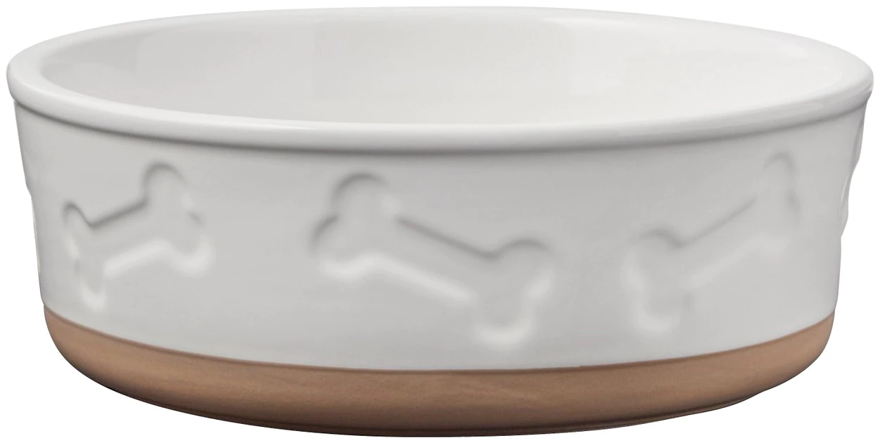 Frisco Bones Non-skid Ceramic Dog & Cat Bowl 3 Frisco Bones Non-skid Ceramic Dog & Cat Bowl