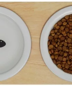 Frisco Double Elevated Cat Bowl with Wood Stand, 0.62 Cup 13 Frisco Double Elevated Cat Bowl with Wood Stand, 0.62 Cup -The Frisco Store 256082 PT5. SY630 V1615313218