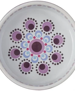 Frisco Kaleidoscope Pattern Non-skid Ceramic Cat Dish, Purple, 1.62 Cup -The Frisco Store 256090 PT4. SY630 V1615312954