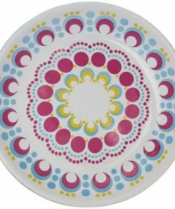 Frisco Kaleidoscope Pattern Non-skid Ceramic Cat Dish, Blue, 0.62 Cup -The Frisco Store 256092 PT4. SY630 V1617042722