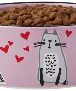 Frisco Paris Non-skid Ceramic Cat Dish, 1.62 Cup 11 Frisco Paris Non-skid Ceramic Cat Dish, 1.62 Cup -The Frisco Store 256117 PT3. SY630 V1615311168