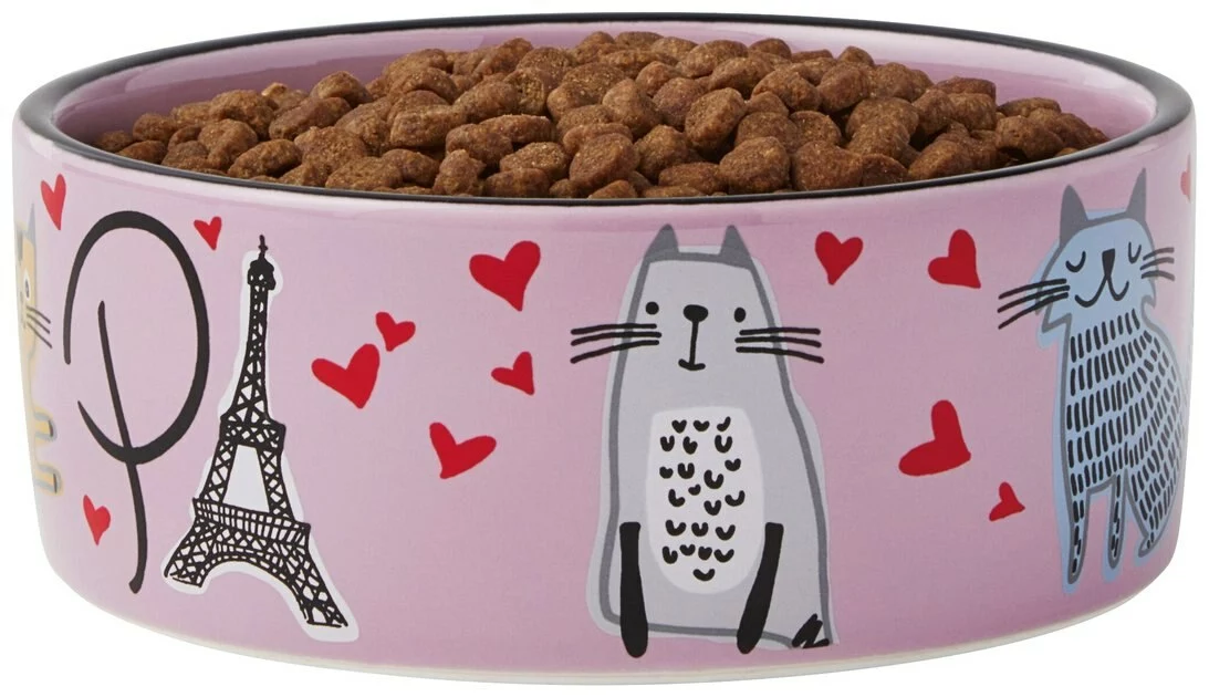 Frisco Paris Non-skid Ceramic Cat Dish, 1.62 Cup 6 Frisco Paris Non-skid Ceramic Cat Dish, 1.62 Cup - Image 4