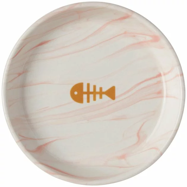 Frisco Marble Design Non-skid Ceramic Cat Bowl, 1.25 Cups 7 Frisco Marble Design Non-skid Ceramic Cat Bowl, 1.25 Cups - Image 5