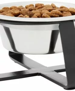Frisco Iron Stand Dog & Cat Single Bowl Diner -The Frisco Store 257150 PT2. SY630 V1615313222