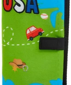 Frisco Road Trip Foldable Map Flat Plush Squeaky Dog Toy -The Frisco Store 261998 PT2. SY630 V1619791981