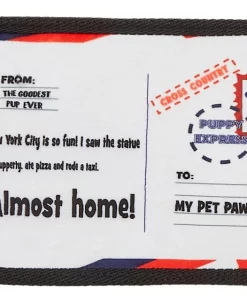 Frisco Road Trip Postcards Flat Plush Squeaky Dog Toy, 3 count -The Frisco Store 262005 PT2. SY630 V1619791996