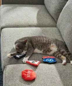 Frisco Road Trip Traffic Signs Plush Cat Toy with Catnip, 4 count -The Frisco Store 262024 PT3. SY630 V1618598335