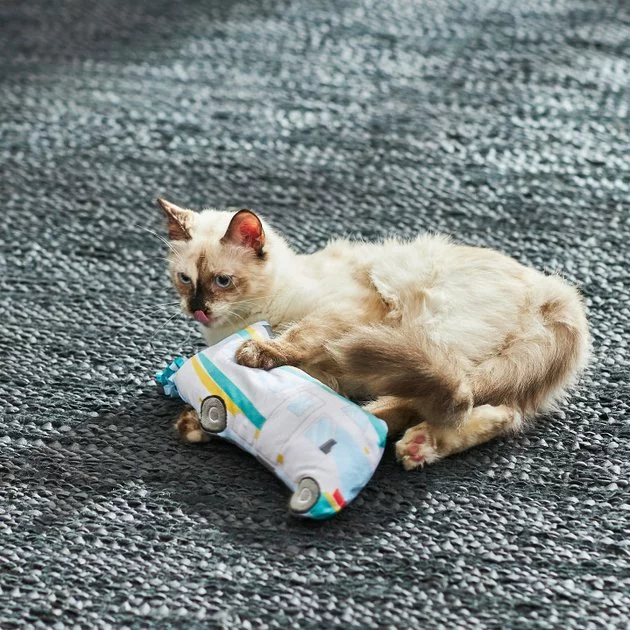 Frisco Road Trip Cruiser Van Plush Kicker Cat Toy with Catnip 5 Frisco Road Trip Cruiser Van Plush Kicker Cat Toy with Catnip - Image 3