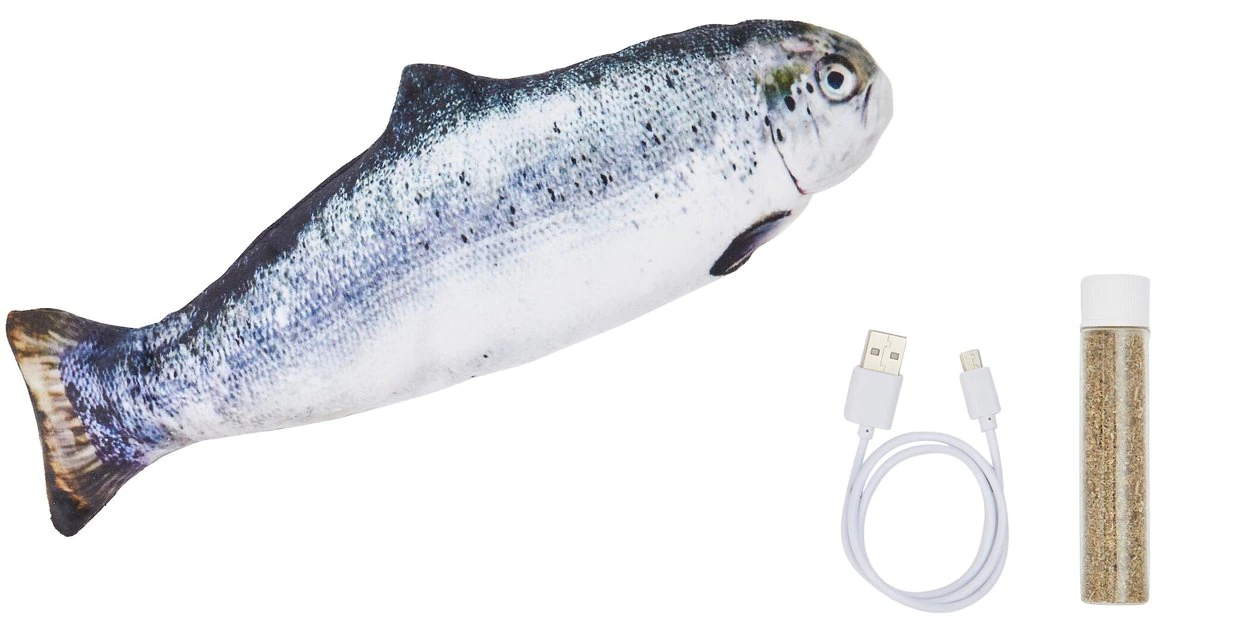 Frisco Interactive Electric Flopping Fish Cat Toy with Catnip 3 Frisco Interactive Electric Flopping Fish Cat Toy with Catnip