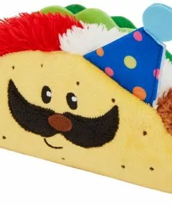 Frisco Birthday Taco Plush Squeaky Dog Toy
