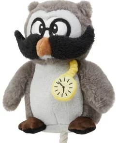 Frisco Magic Owl Plush with Rope Squeaky Dog Toy