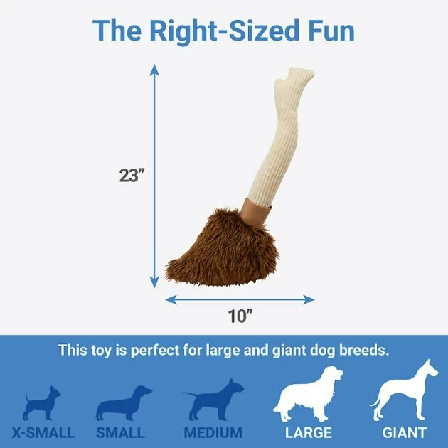 Frisco Magic Broom Plush Squeaky Dog Toy 4 Frisco Magic Broom Plush Squeaky Dog Toy - Image 2