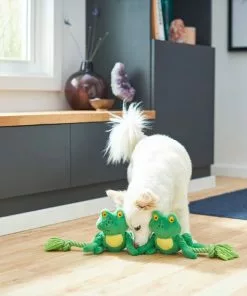 Frisco Magic Frog Plush with Rope Squeaky Dog Toy -The Frisco Store 265606 PT3. SY630 V1620938889