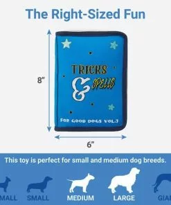 Frisco Magic Spell Book Plush Squeaky Dog Toy -The Frisco Store 265608 PT1. SY630 V1623352155