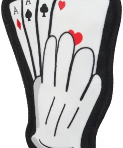 Frisco Magic Lucky Aces Flat Plush Squeaky Dog Toy