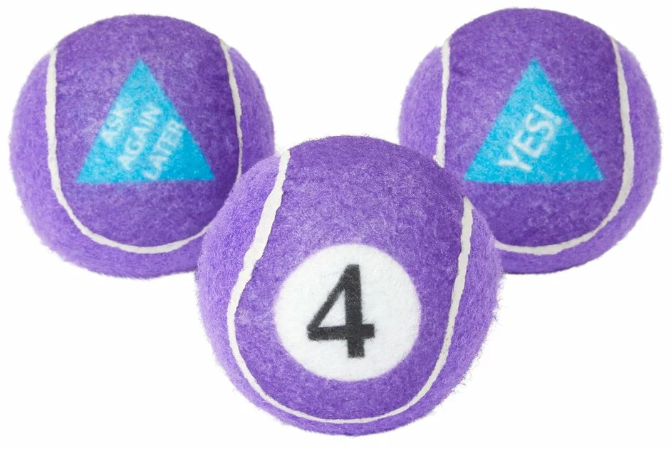 Frisco Magic Fortune Fetch Squeaky Tennis Ball Dog Toy, 3 count 3 Frisco Magic Fortune Fetch Squeaky Tennis Ball Dog Toy, 3 count