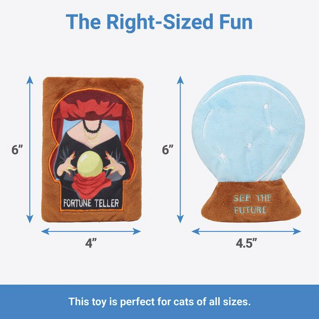 Frisco Magic Fortune Teller Plush Cat Toy with Catnip, 2 count 4 Frisco Magic Fortune Teller Plush Cat Toy with Catnip, 2 count - Image 2