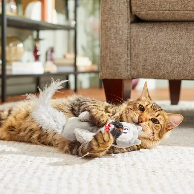 Frisco Magic Owl Plush Kicker Cat Toy with Catnip 5 Frisco Magic Owl Plush Kicker Cat Toy with Catnip - Image 3