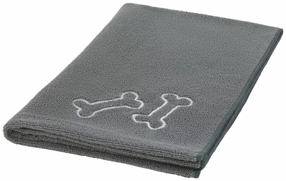 Frisco Embroidered Pawprint Microfiber Dog Bath Towel 3 Frisco Embroidered Pawprint Microfiber Dog Bath Towel