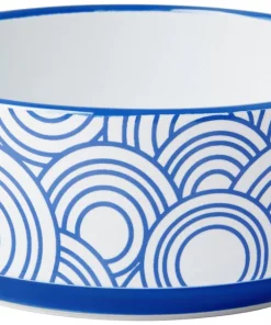 Frisco Blue Oriental Non-skid Ceramic Dog & Cat Bowl