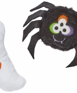 Frisco Halloween Spider & Ghost Plush Cat Toy with Catnip, 2 count