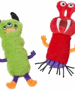Frisco Friendly Monsters Plush Cat Toy with Catnip, 2 count